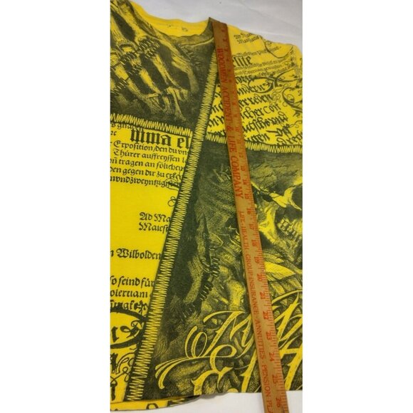 MMA Elite T Shirt Men Medium Ywllow Black Skull Fighting Mixed Martial Arts READ - Picture 4 of 11